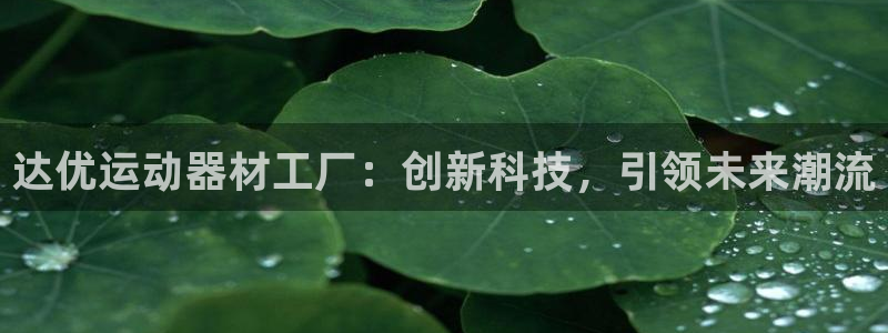 意昂4集团官网网址：达优运动器材工厂：创新科技，引领未来潮流